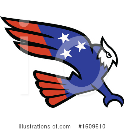 Royalty-Free (RF) Eagle Clipart Illustration by patrimonio - Stock Sample #1609610
