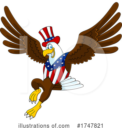 Royalty-Free (RF) Eagle Clipart Illustration by Hit Toon - Stock Sample #1747821