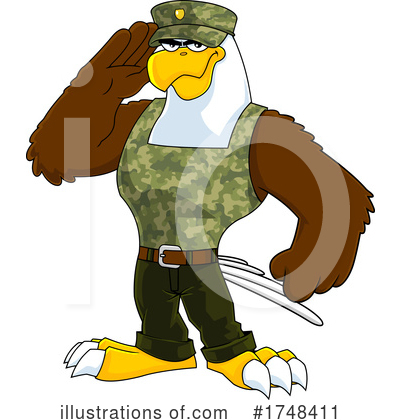 Royalty-Free (RF) Eagle Clipart Illustration by Hit Toon - Stock Sample #1748411