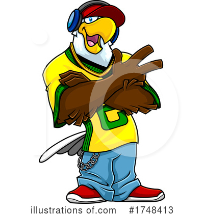 Royalty-Free (RF) Eagle Clipart Illustration by Hit Toon - Stock Sample #1748413
