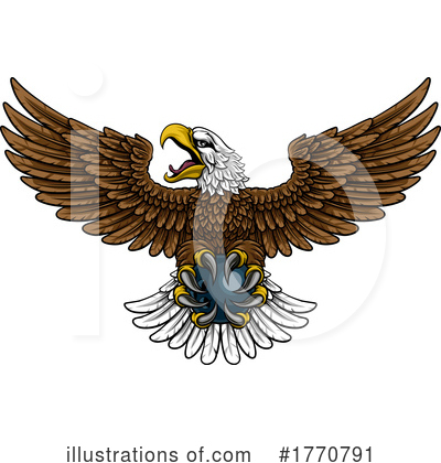 Royalty-Free (RF) Eagle Clipart Illustration by AtStockIllustration - Stock Sample #1770791