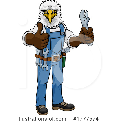 Royalty-Free (RF) Eagle Clipart Illustration by AtStockIllustration - Stock Sample #1777574