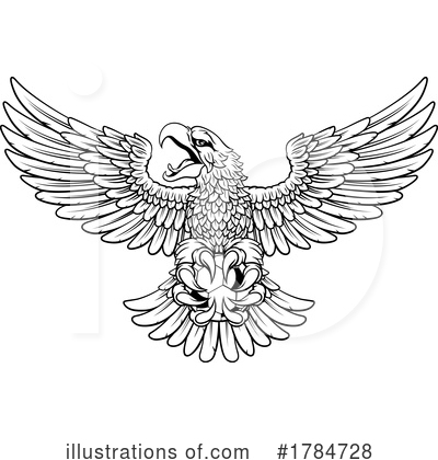 Royalty-Free (RF) Eagle Clipart Illustration by AtStockIllustration - Stock Sample #1784728
