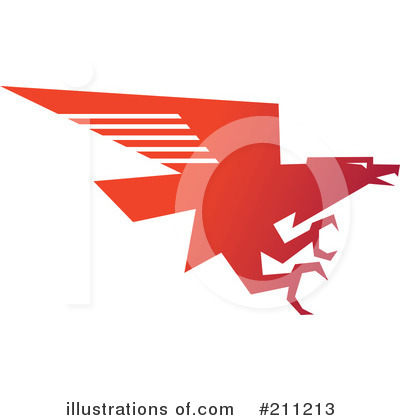 Royalty-Free (RF) Eagle Clipart Illustration by Eugene - Stock Sample #211213