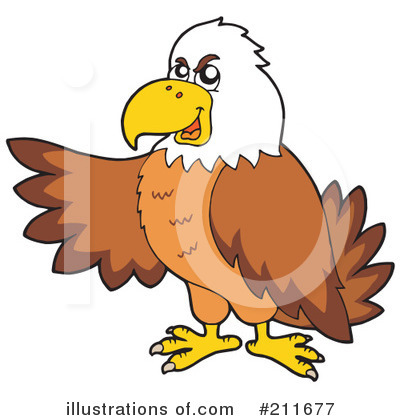 Royalty-Free (RF) Eagle Clipart Illustration by visekart - Stock Sample #211677
