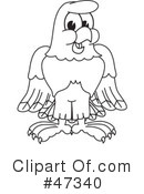 Eagle Mascot Clipart #47340 by Mascot Junction