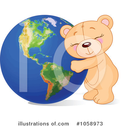 Royalty-Free (RF) Earth Clipart Illustration by Pushkin - Stock Sample #1058973