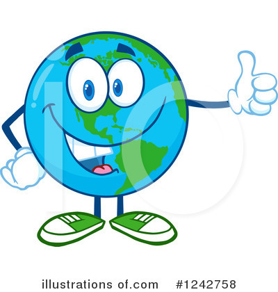 Royalty-Free (RF) Earth Clipart Illustration by Hit Toon - Stock Sample #1242758