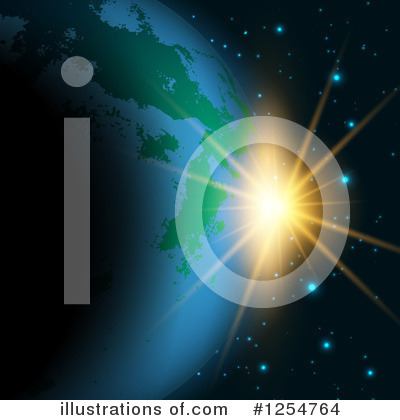 Royalty-Free (RF) Earth Clipart Illustration by KJ Pargeter - Stock Sample #1254764