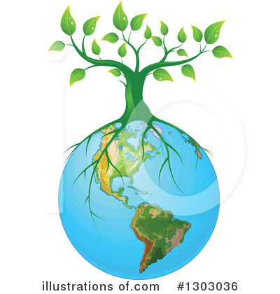 Royalty-Free (RF) Earth Clipart Illustration by Pushkin - Stock Sample #1303036
