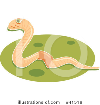 Royalty-Free (RF) Earthworm Clipart Illustration by Prawny - Stock Sample #41518