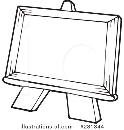 Royalty-Free (RF) Easel Clipart Illustration by visekart - Stock Sample #231344
