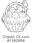 Easter Basket Clipart #1382868 by visekart