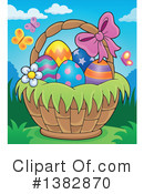 Easter Basket Clipart #1382870 by visekart