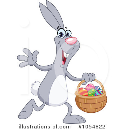 Royalty-Free (RF) Easter Bunny Clipart Illustration by yayayoyo - Stock Sample #1054822