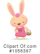 Easter Bunny Clipart #1056397 by Qiun