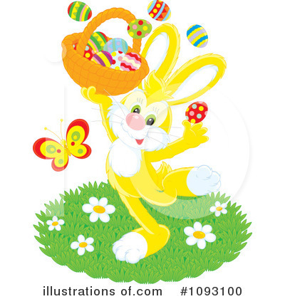 Royalty-Free (RF) Easter Bunny Clipart Illustration by Alex Bannykh - Stock Sample #1093100