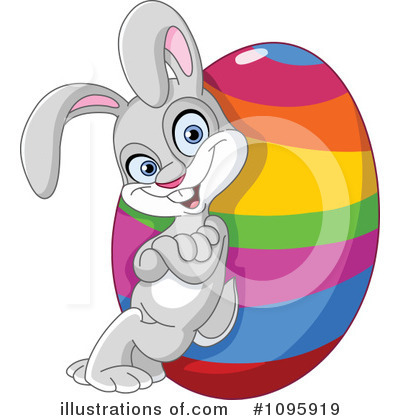 Royalty-Free (RF) Easter Bunny Clipart Illustration by yayayoyo - Stock Sample #1095919