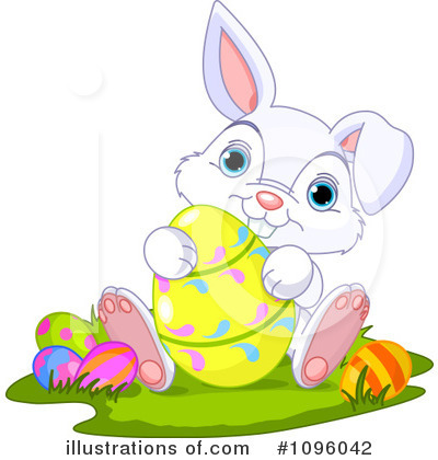 Royalty-Free (RF) Easter Bunny Clipart Illustration by Pushkin - Stock Sample #1096042
