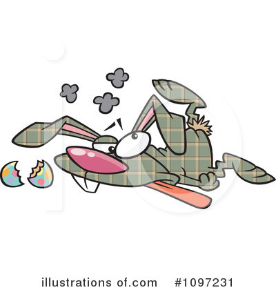 Easter Bunny Clipart #1097231 by toonaday