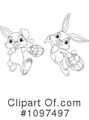 Easter Bunny Clipart #1097497 by Pushkin