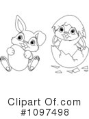 Easter Bunny Clipart #1097498 by Pushkin