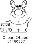 Easter Bunny Clipart #1180007 by Cory Thoman
