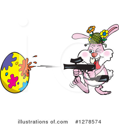 Royalty-Free (RF) Easter Bunny Clipart Illustration by Dennis Holmes Designs - Stock Sample #1278574