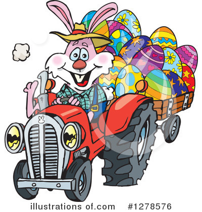 Royalty-Free (RF) Easter Bunny Clipart Illustration by Dennis Holmes Designs - Stock Sample #1278576