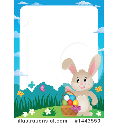Royalty-Free (RF) Easter Bunny Clipart Illustration by visekart - Stock Sample #1443550