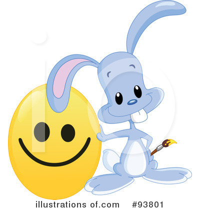 Royalty-Free (RF) Easter Bunny Clipart Illustration by yayayoyo - Stock Sample #93801