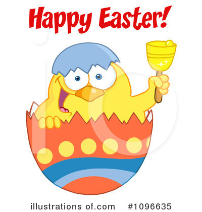 Royalty-Free (RF) Easter Chick Clipart Illustration by Hit Toon - Stock Sample #1096635