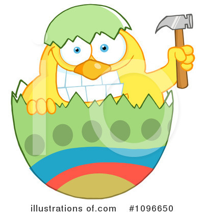 Royalty-Free (RF) Easter Chick Clipart Illustration by Hit Toon - Stock Sample #1096650