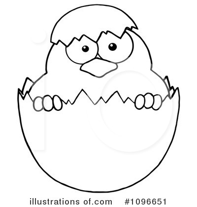 Royalty-Free (RF) Easter Chick Clipart Illustration by Hit Toon - Stock Sample #1096651