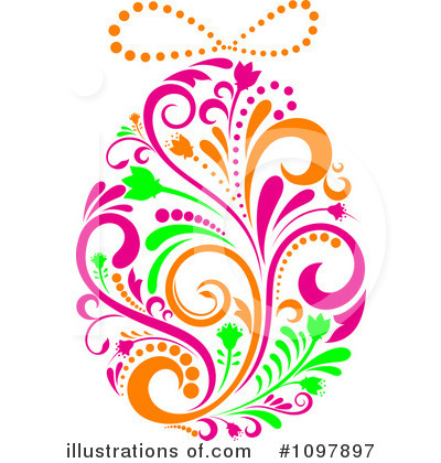 Easter Eggs Clipart #1097897 by Vector Tradition SM