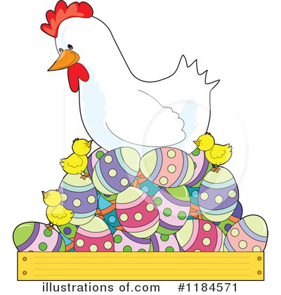 Chicken Clipart #1184571 by Maria Bell