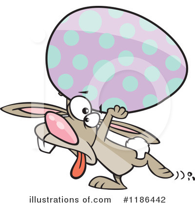 Easter Bunny Clipart #1186442 by toonaday