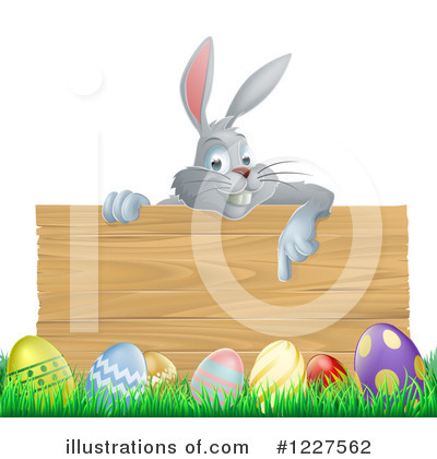 Easter Bunny Clipart #1227562 by AtStockIllustration
