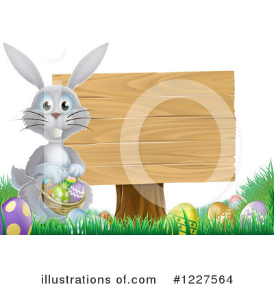 Easter Bunny Clipart #1227564 by AtStockIllustration