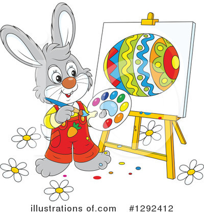 Easter Bunny Clipart #1292412 by Alex Bannykh