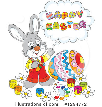 Easter Bunny Clipart #1294772 by Alex Bannykh