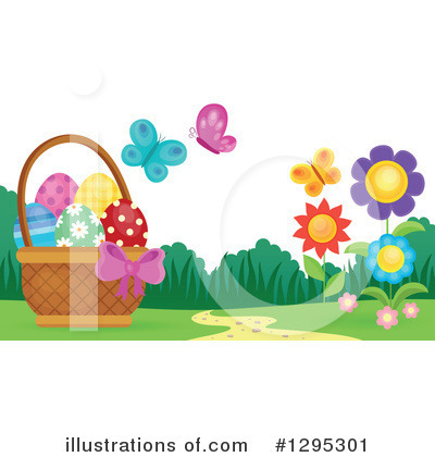 Easter Basket Clipart #1295301 by visekart
