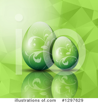Easter Eggs Clipart #1297629 by KJ Pargeter