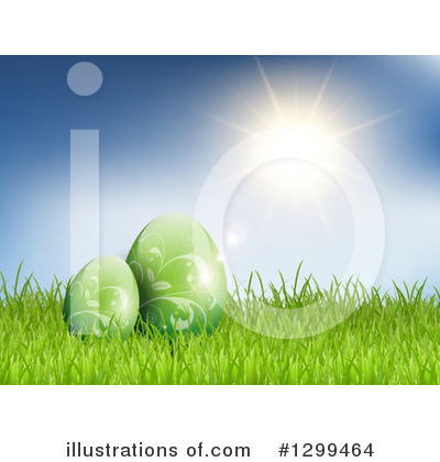 Easter Eggs Clipart #1299464 by KJ Pargeter