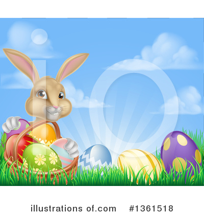 Easter Basket Clipart #1361518 by AtStockIllustration