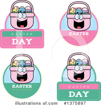 Easter Basket Clipart #1375897 by Cory Thoman