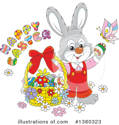 Easter Bunny Clipart #1380323 by Alex Bannykh