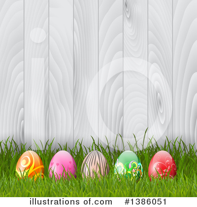 Easter Eggs Clipart #1386051 by KJ Pargeter