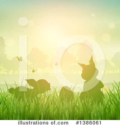 Easter Bunny Clipart #1386061 by KJ Pargeter