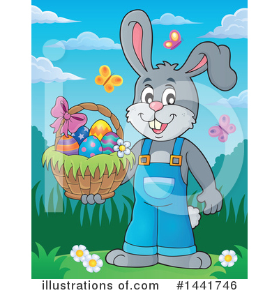 Easter Basket Clipart #1441746 by visekart